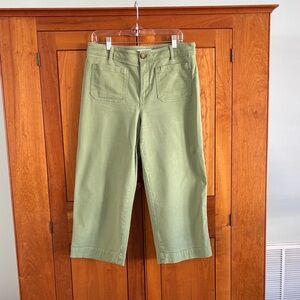 LOFT Olive Wide Leg Pants